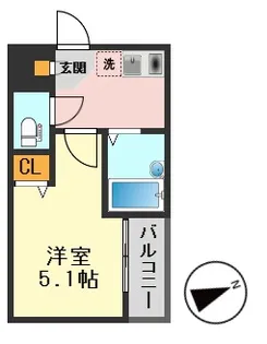 adonis柴又【1階】の間取り