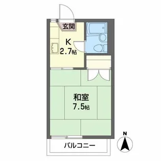 サニーハイツ C【2階】の間取り