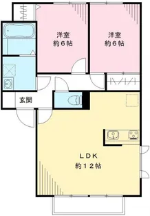 エーデルハイムA【1階】の間取り