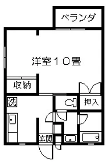 ライフピット谷山【3階】の間取り