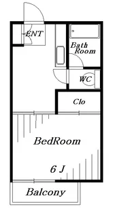 花園コーポ【1階】の間取り