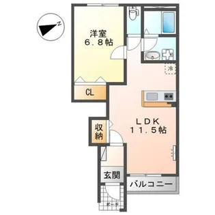 コンフォール【1階】の間取り