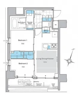 ルフォンプログレ神田プレミア【11階】の間取り