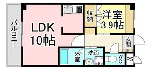 福岡県北九州市八幡西区真名子1【アパート】の間取り