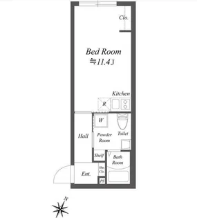 IMEX白金【2階】の間取り