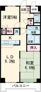 アルテサーノ調布【4階】の間取り