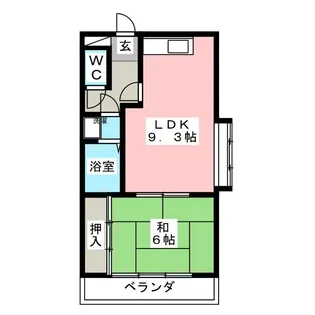 リバーストーンハイツ【1階】の間取り