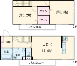 ディアコート本木の間取り