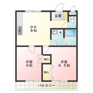 徳島県小松島市金磯町【アパート】の間取り