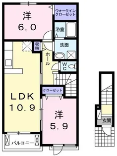 サンリットC【2階】の間取り