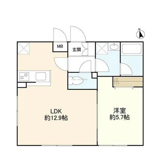 東京都世田谷区三軒茶屋1【マンション】の間取り