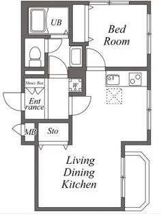 東京都新宿区中落合2【マンション】の間取り
