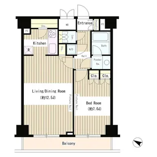 東京都千代田区岩本町2【マンション】の間取り