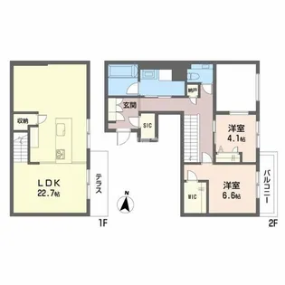 シャーメゾンリュクス大濠の間取り