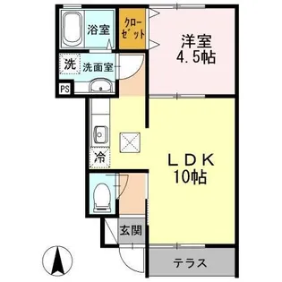 イン・マイ・ライフ【1階】の間取り