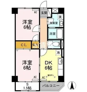 東京都国分寺市光町1【マンション】の間取り