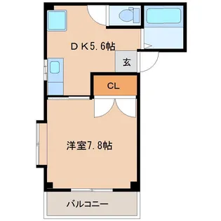 シルク大槻【1階】の間取り