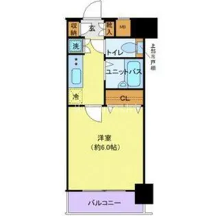 パレステュディオ五反田駅前【7階】の間取り