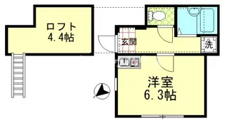 ドミール西が丘【1階】の間取り