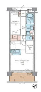 ラグゼナ平井ノース【3階】の間取り