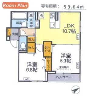 Resi NOIR【2階】の間取り