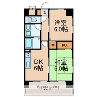 渡辺マンション【4階】の間取り