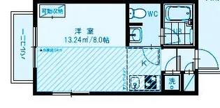神奈川県横浜市神奈川区白幡仲町【アパート】の間取り