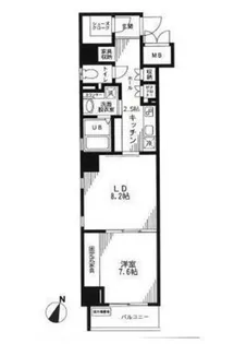 レスプリヴァルール【11階】の間取り