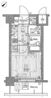 グランド・ガーラ五反田【6階】の間取り