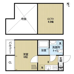 グレイス西中田【1階】の間取り