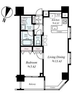東京都千代田区岩本町2【マンション】の間取り