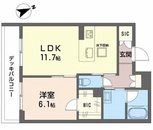 シャーメゾン ノア【1階】の間取り