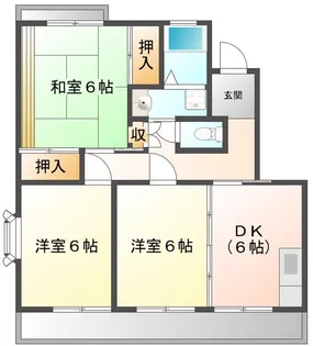 ヴィラエスポワール【3階】の間取り