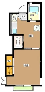 パルコート幡谷【1階】の間取り