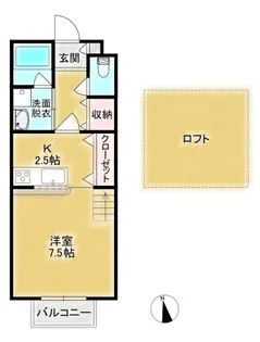 メゾン・ルイール【1階】の間取り