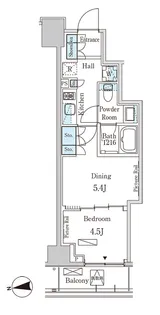 パークアクシス三番町【5階】の間取り