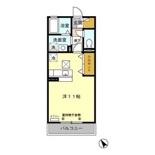 グランメール【1階】の間取り