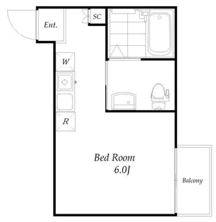 クレールブランシェ西横浜A号棟【1階】の間取り