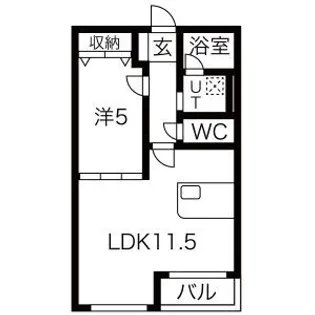 フレシールI【1階】の間取り