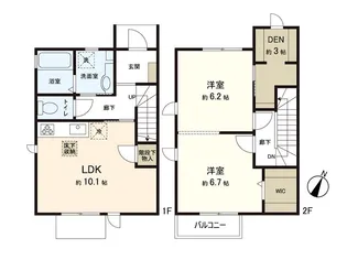 神奈川県横浜市港南区日野8【一戸建】の間取り