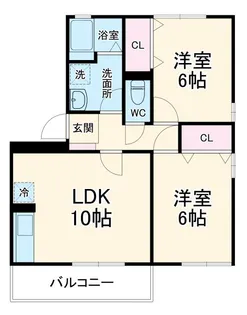 サンフルさがみ野A棟【1階】の間取り