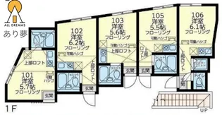 センチュリオン石川町【1階】の間取り