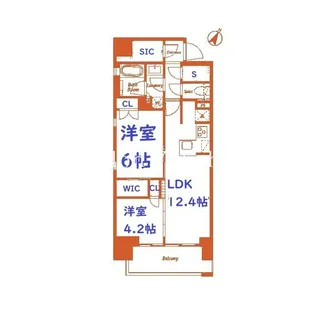 リビオメゾン横濱大通り公園【8階】の間取り