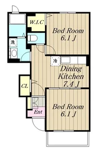 東京都町田市相原町【アパート】の間取り
