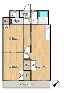 サザンヒルズ【5階】の間取り