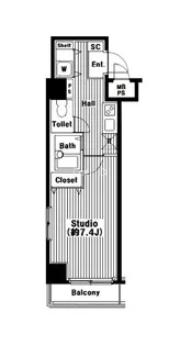 ガラ・シティ芝公園【4階】の間取り