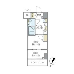 東京都板橋区蓮沼町【マンション】の間取り