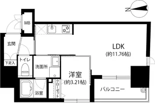 MGH大濠パーク【6階】の間取り