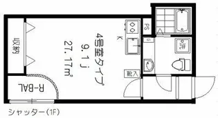 フォセット上北沢【1階】の間取り