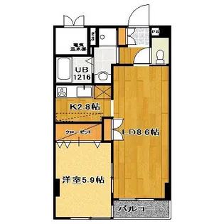 東京都渋谷区代々木4【マンション】の間取り
